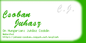 csoban juhasz business card