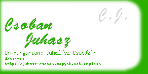 csoban juhasz business card